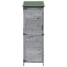 Abri de jardin Gris 59,5 x 56 x 176,5 cm Bois de Sapin Massif 638353638353