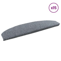 Tapis d'escalier auto-adhésifs 15 pcs Gris clair 638359638359