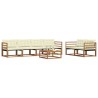 Ensemble de canapés d'extérieur 7 pcs Naturel et Crème 638363638363
