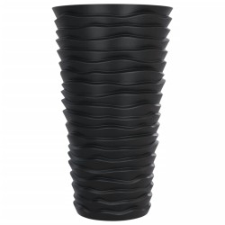 Jardinière et intérieur amovible anthracite aspect rainuré 638368638368