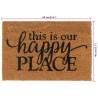 Tapis de porte naturel 40x60 cm fibre de coco touffeté 638372638372