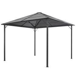 Tonnelle avec toit Aluminium 3x3 m Anthracite 638375638375