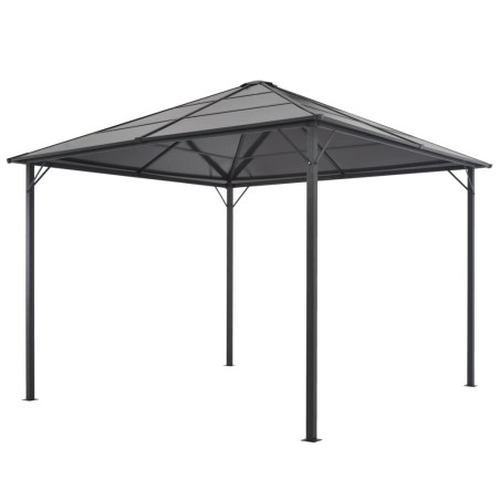 Tonnelle avec toit Aluminium 3x3 m Anthracite 638375638375