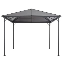 Tonnelle avec toit Aluminium 3x3 m Anthracite 638375638375