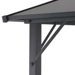 Tonnelle avec toit Aluminium 3x3 m Anthracite 638375638375
