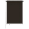 Store roulant d'extérieur 105 (l) x 140 (H) cm marron HDPE 638377638377
