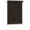 Store roulant d'extérieur 105 (l) x 140 (H) cm marron HDPE 638377638377
