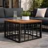 Table de Jardin Noir et naturel 55 x 55 x 37 cm 638380638380