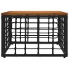 Table de Jardin Noir et naturel 55 x 55 x 37 cm 638380638380
