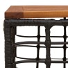 Table de Jardin Noir et naturel 55 x 55 x 37 cm 638380638380