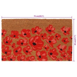 Tapis de porte naturel 45x75 cm fibre de coco touffeté 638381638381