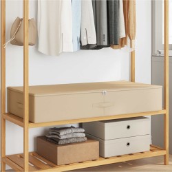 Boîte de rangement Crème 90 x 48 x 15 cm Tissu intissé 638384638384
