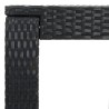Table de bar de jardin Noir 60,5x60,5x110,5 cm Résine tressée 638385638385
