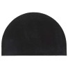 Tapis de porte noir demi-rond 60x90 cm fibre de coco touffeté 638386638386