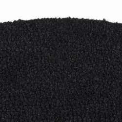 Tapis de porte noir demi-rond 60x90 cm fibre de coco touffeté 638386638386
