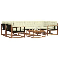 Ensemble de canapés d'extérieur 7 pcs Naturel et Crème 638394638394