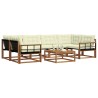 Ensemble de canapés d'extérieur 7 pcs Naturel et Crème 638394638394