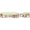 Ensemble de canapés d'extérieur 7 pcs Naturel et Crème 638395638395
