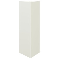 Jardinières 2 pcs blanc triangulaire 30x26x75 cm acier 638404638404