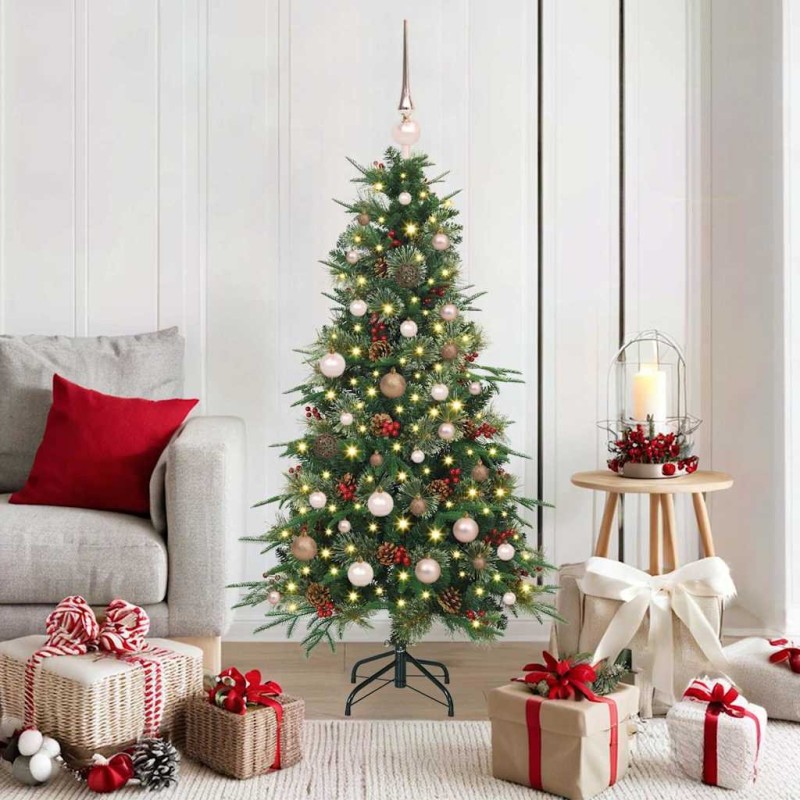 Sapin de Noël Artificiel à Branches Articulées Vert 150 cm 638405638405