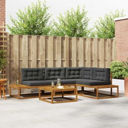 Ensemble de canapés d'extérieur Naturel et Anthracite 638419638419