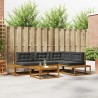 Ensemble de canapés d'extérieur Naturel et Anthracite 638419638419
