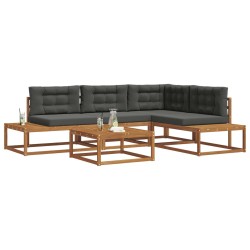 Ensemble de canapés d'extérieur Naturel et Anthracite 638419638419