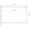 Store roulant d'extérieur 225 (l) x 140 (H) cm noir 638420638420