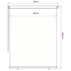 Store roulant d'extérieur 185 (l) x 230 (H) cm marron 638428638428
