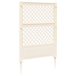 Trellis avec pique Blanc 99 x 6 x 165 cm PP 638429638429
