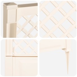 Trellis avec pique Blanc 99 x 6 x 165 cm PP 638429638429