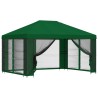 Abri de jardin avec parois 4 × 3 m Vert Polyester et Acier 638432638432