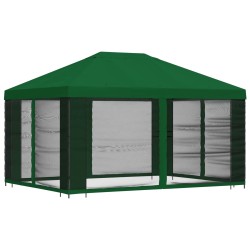 Abri de jardin avec parois 4 × 3 m Vert Polyester et Acier 638432638432