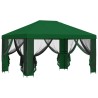 Abri de jardin avec parois 4 × 3 m Vert Polyester et Acier 638432638432
