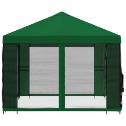 Abri de jardin avec parois 4 × 3 m Vert Polyester et Acier 638432638432