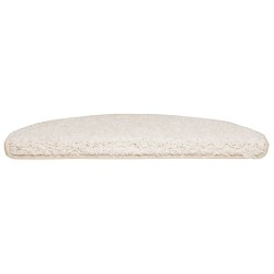 Tapis d'escalier 30 pcs 65x21x4 cm Blanc Demi-rond Grand 638433638433