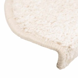 Tapis d'escalier 30 pcs 65x21x4 cm Blanc Demi-rond Grand 638433638433