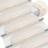 Tapis d'escalier 30 pcs 65x21x4 cm Blanc Demi-rond Grand 638433638433