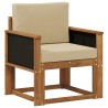 Sofa de milieu extérieur Bois d'Acacia Massif Naturel 638434638434