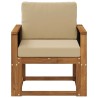 Sofa de milieu extérieur Bois d'Acacia Massif Naturel 638434638434