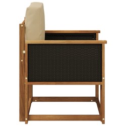 Sofa de milieu extérieur Bois d'Acacia Massif Naturel 638434638434