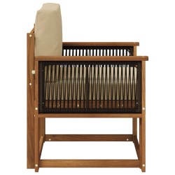 Sofa de milieu extérieur Bois d'Acacia Massif Naturel 638443638443