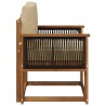 Sofa de milieu extérieur Bois d'Acacia Massif Naturel 638443638443