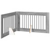 Porte de chien pliable avec supports 2 pcs Sonoma gris 200,5 cm 638458638458
