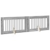 Porte de chien pliable avec supports 2 pcs Sonoma gris 200,5 cm 638458638458