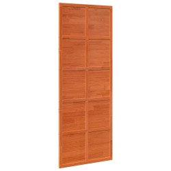 Porte de grange Brun cire 80 x 208 cm Bois de pin massif 638459638459