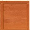 Porte de grange Brun cire 80 x 208 cm Bois de pin massif 638459638459