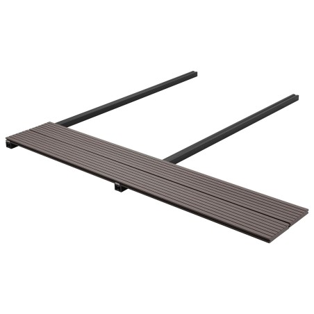 Planche de terrasse 6 pcs Marron foncé WPC 638463638463
