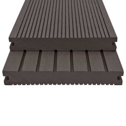 Planche de terrasse 6 pcs Marron foncé WPC 638463638463