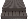 Planche de terrasse 6 pcs Marron foncé WPC 638463638463